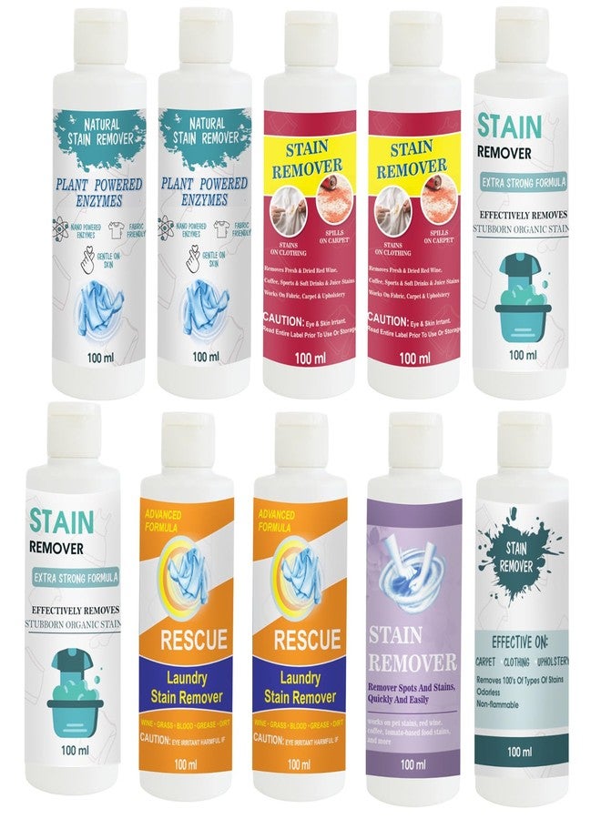 مجموعة مزيل بقع توفوس: قطعتان للقميص، قطعتان باللون الأحمر، قطعتان للدمى، قطعتان باللون البرتقالي، قطعتان باللون البنفسجي، وقطعة للسماء | محلول تنظيف متعدد الأسطح للملابس والأقمشة والمفروشات (100 غرام لكل قطعة) - Image 1